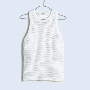 66- nwot no992 sz xl Crochet-Knit Crewneck Sweater Tank